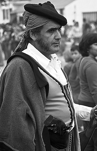 Authentic Bandeleros costume was the order of the day for the people of Grazelema